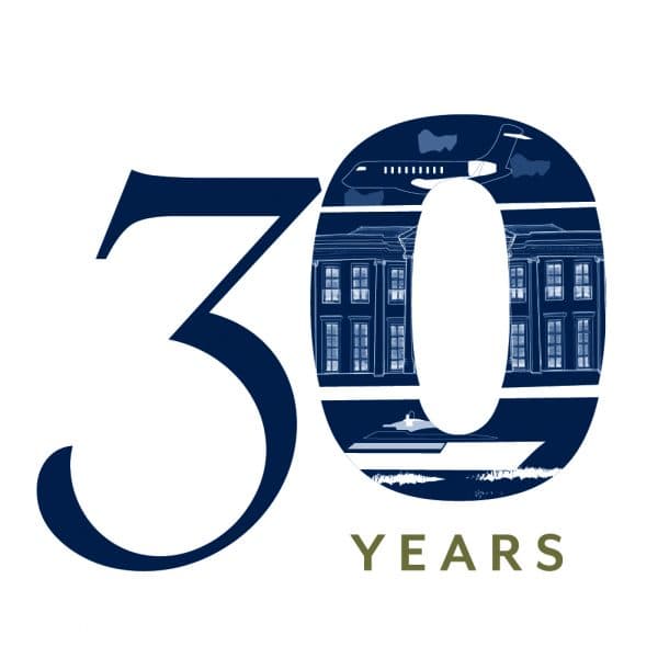 Celebrating 30 years logo