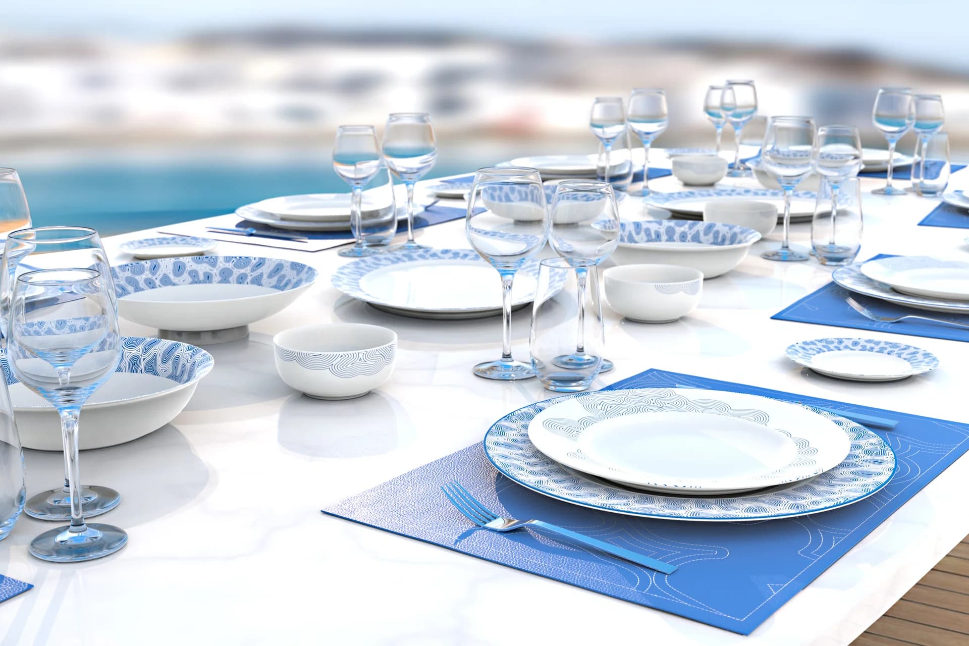 A Full Luxury Tablescape With Designed By GF Coral Tableware