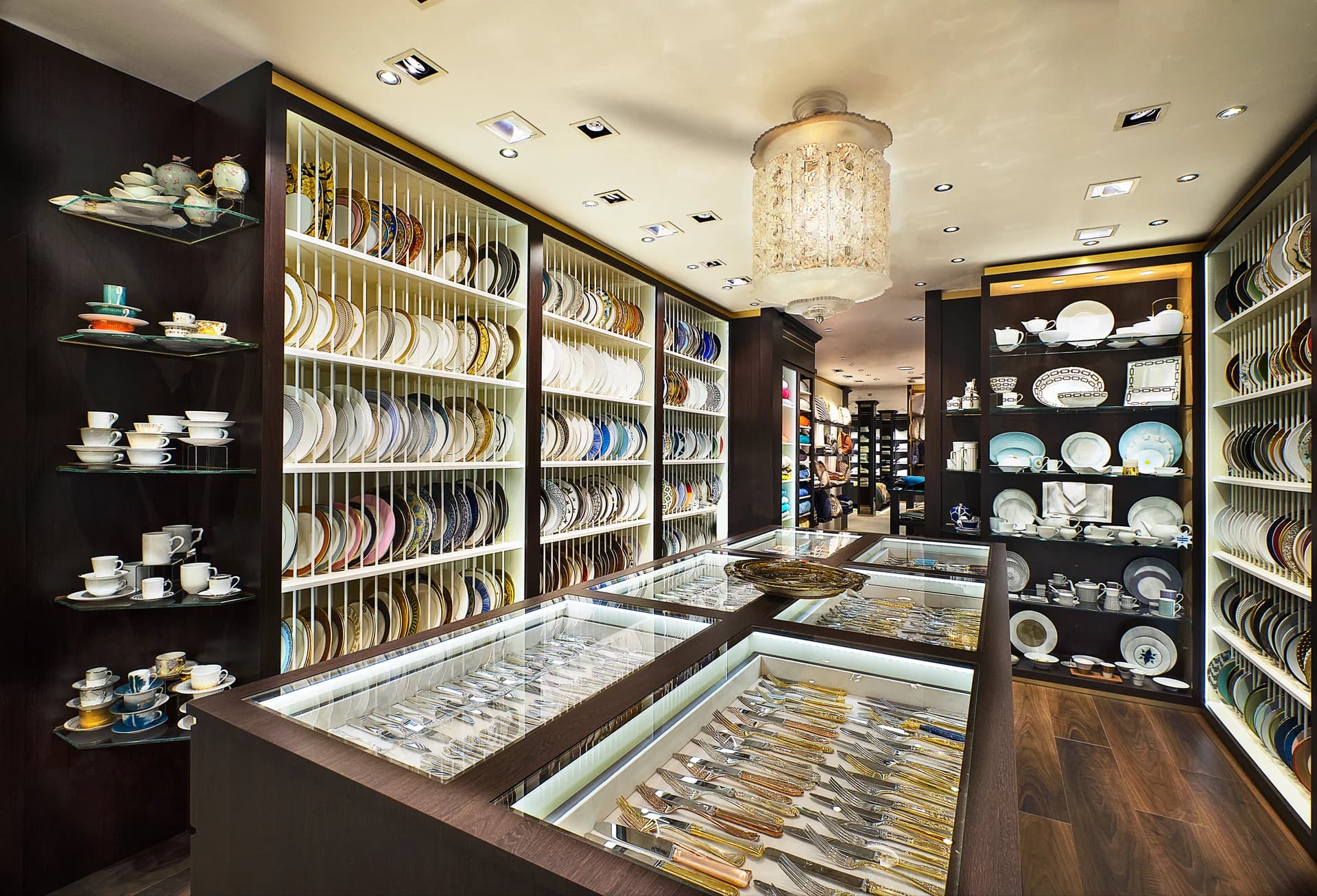 Glancy Fawcett Interior Outfitter For Superyachts Homes And Private Jets Luxury Tableware Showroom With 1000s Of Product Samples